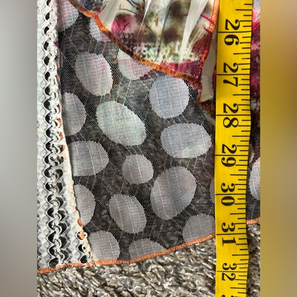 RADZOLI multi-colored lightweight cardigan in gorgeous jewel tones size small - Picture 5 of 10